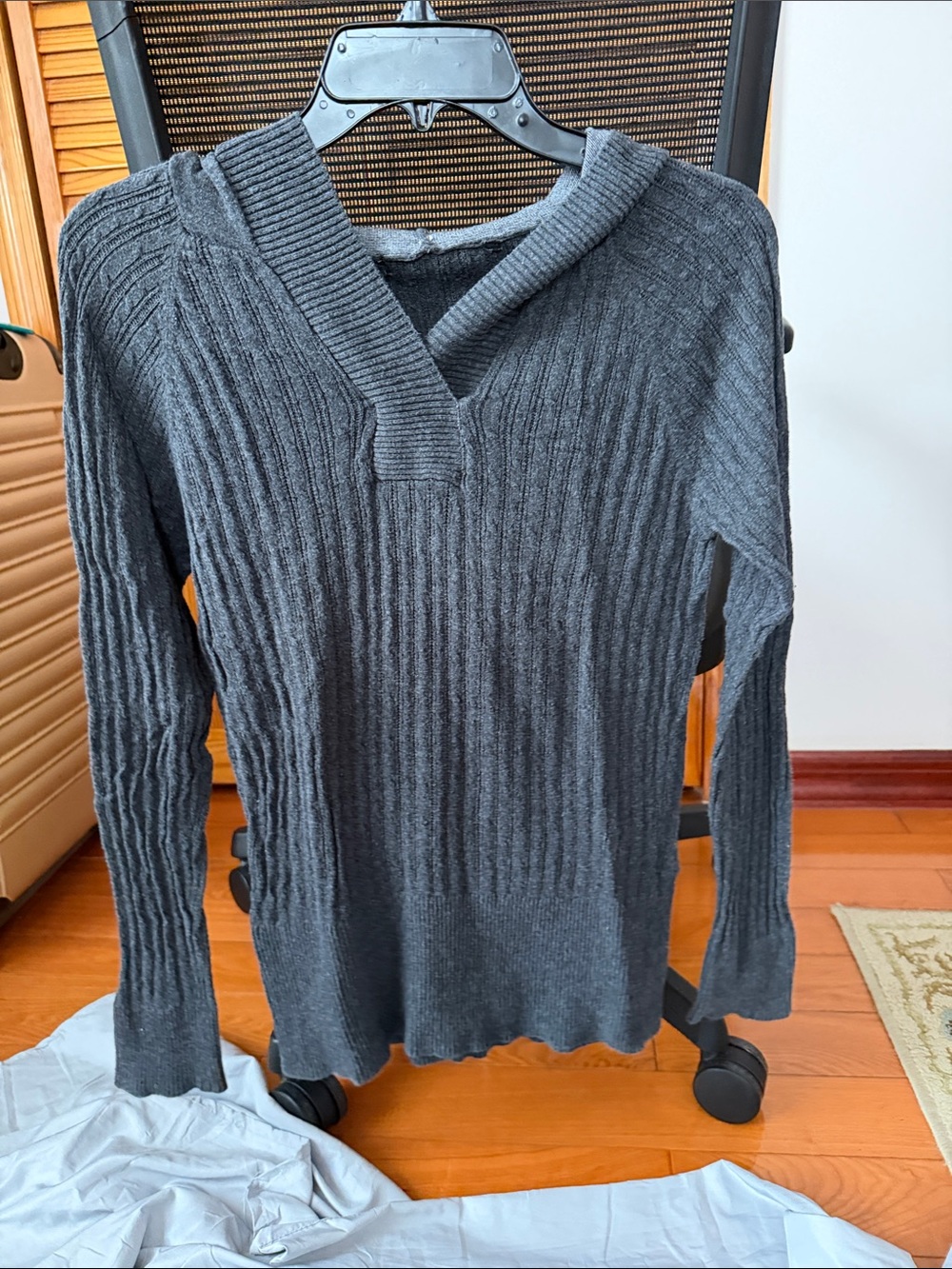 Gray Cowl Neck Sweater Size Small